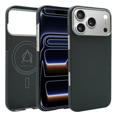 Чехол A-Case Desen Aramid Fiber для iPhone 17 Pro Max (Black)