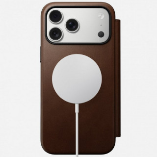 Чехол Nomad Modern Leather Folio для iPhone 17 Pro Max (NM014131858) Brown