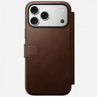 Чехол Nomad Modern Leather Folio для iPhone 17 Pro Max (NM014131858) Brown