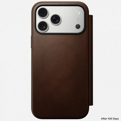 Чехол Nomad Modern Leather Folio для iPhone 17 Pro Max (NM014131858) Brown