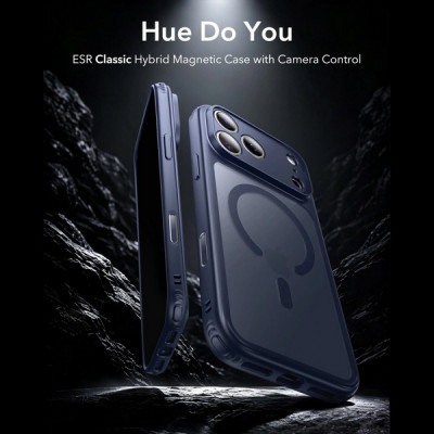 Чехол ESR Classic Hybrid Magnetic для iPhone 18 Pro / 17 Pro (Frosted Blue)