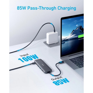 Хаб Anker 332 PowerExpand+ USB-C Hub 5 в 1 (A8355H11) Черный