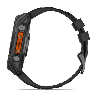 Garmin Fenix 8 Amoled 51 мм – Серый корпус, черный силиконовый ремешок