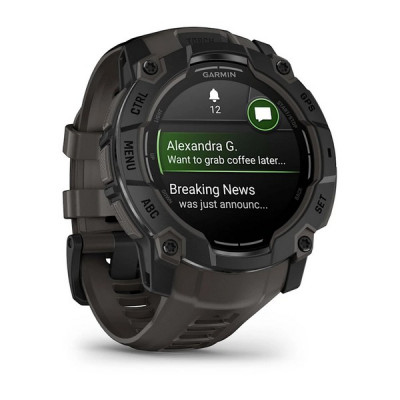 Умные часы Garmin Instinct 3 Amoled 50 mm Black with Charcoal Band (010-03020-00)