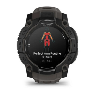 Умные часы Garmin Instinct 3 Amoled 50 mm Black with Charcoal Band (010-03020-00)