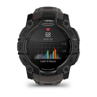Умные часы Garmin Instinct 3 Amoled 50 mm Black with Charcoal Band (010-03020-00)