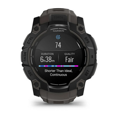 Умные часы Garmin Instinct 3 Amoled 50 mm Black with Charcoal Band (010-03020-00)