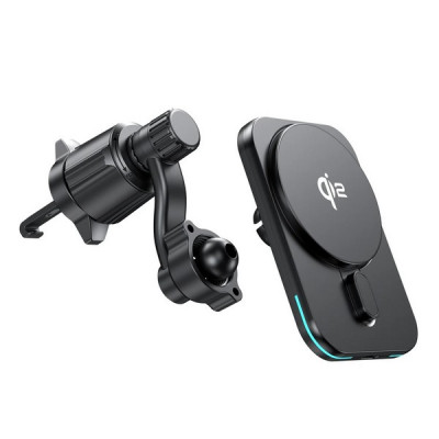 Автомобильное беспроводное зарядное устройство Choetech Qi2 MagLeap Wireless Car Charger 15W (T231-F)