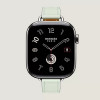 Apple Watch Series 11 Hermes 42 mm Attelage Single Tour Vert Peppermint