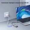 USB-хаб Ugreen CM511 USB Type-C to HDMI / 3 x USB 3.0 / USB-Type-C (15596) серый