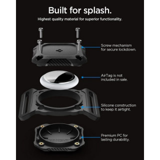 Чехол Spigen Tough Armor IP Pet Collar для Apple AirTag (ACS09780) Black