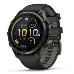 Garmin Fenix 9 Pro 47 мм inReach Carbon Gray DLC Titanium with Black/Pebble Gray Silicone Band (010-04336-10)