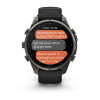 Garmin Fenix 9 Pro 47 мм inReach Carbon Gray DLC Titanium with Black/Pebble Gray Silicone Band (010-04336-10)