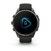 Garmin Fenix 9 Pro 47 мм inReach Carbon Gray DLC Titanium with Black/Pebble Gray Silicone Band (010-04336-10)