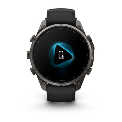 Garmin Fenix 9 Pro 47 мм inReach Carbon Gray DLC Titanium with Black/Pebble Gray Silicone Band (010-04336-10)