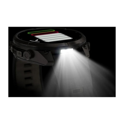 Garmin Fenix 9 Pro 47 мм inReach Carbon Gray DLC Titanium with Black/Pebble Gray Silicone Band (010-04336-10)