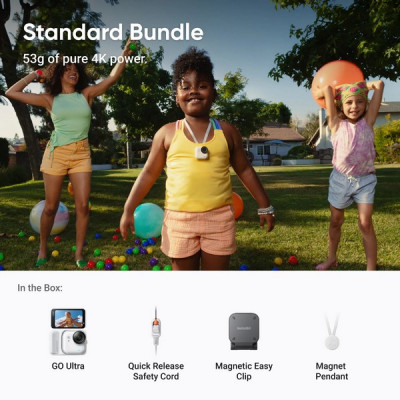 Экшн-камера Insta360 GO Ultra Standard Bundle (Arctic White)