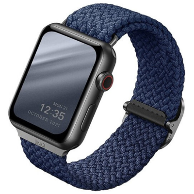 Ремешок Uniq Aspen Strap Braided для Apple Watch 38/40/41 мм (40MM-ASPOBLU) синий 