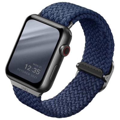 Ремешок Uniq Aspen Strap Braided для Apple Watch 38/40/41 мм (40MM-ASPOBLU) синий