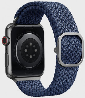 Ремешок Uniq Aspen Strap Braided для Apple Watch 38/40/41 мм (40MM-ASPOBLU) синий