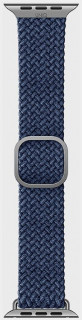 Ремешок Uniq Aspen Strap Braided для Apple Watch 38/40/41 мм (40MM-ASPOBLU) синий