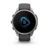 Garmin Fenix 9 Pro 47 мм inReach Titanium with Graphite/Black Silicone Band (010-04336-20)
