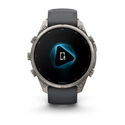 Garmin Fenix 9 Pro 47 мм inReach Titanium with Graphite/Black Silicone Band (010-04336-20)