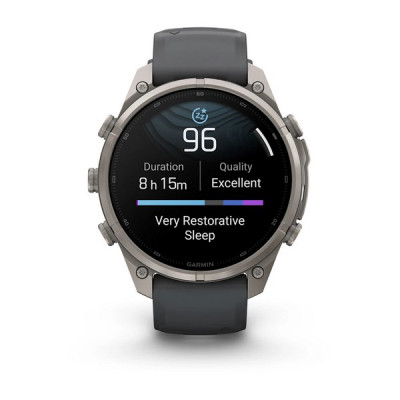 Garmin Fenix 9 Pro 47 мм inReach Titanium with Graphite/Black Silicone Band (010-04336-20)