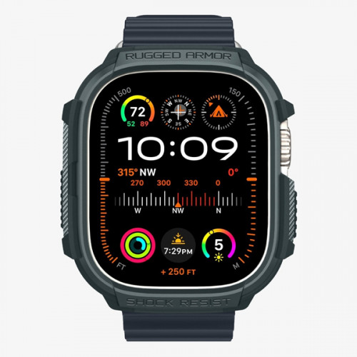 Чехол Spigen Rugged Armor для Apple Watch Ultra 49мм (ACS07383) зеленый