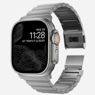 Ремешок Nomad Titanium Band для Apple Watch 49/45/44 мм (NM1A4HSXT0) Silver