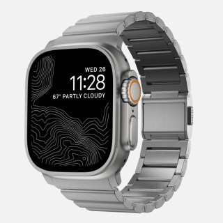 Ремешок Nomad Titanium Band для Apple Watch 49/45/44 мм (NM1A4HSXT0) Silver