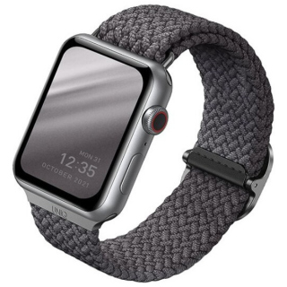 Ремешок Uniq Aspen Strap Braided для Apple Watch 38/40/41 мм (40MM-ASPGRY) серый