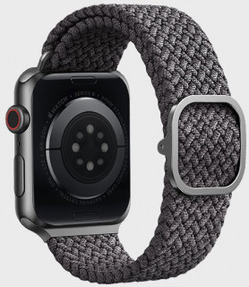 Ремешок Uniq Aspen Strap Braided для Apple Watch 38/40/41 мм (40MM-ASPGRY) серый