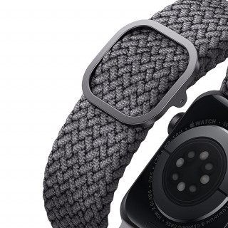 Ремешок Uniq Aspen Strap Braided для Apple Watch 38/40/41 мм (40MM-ASPGRY) серый