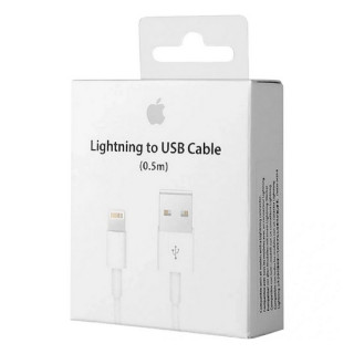 Кабель Apple Lightning - USB Type-A 0.5 м (ME291A) White / Белый