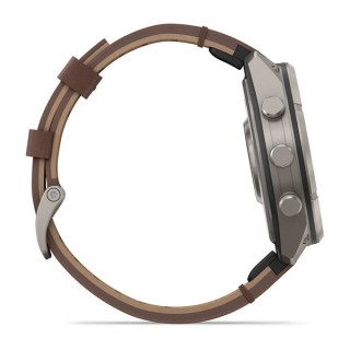 Garmin Fenix 9 Pro 47 мм inReach Titanium with Walnut Leather Band (010-04336-40/010-04336-41)