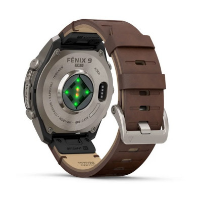 Garmin Fenix 9 Pro 47 мм inReach Titanium with Walnut Leather Band (010-04336-40)