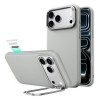 Чехол ESR Atelier Silicone Leather Kickstand Magnetic для iPhone 18 Pro Max / 17 Pro Max (Light Gray)