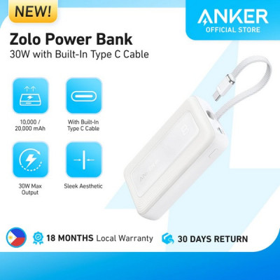 Внешний аккумулятор Anker Powercore Zolo 10000 мАч 30 Вт (A1688H31) синий