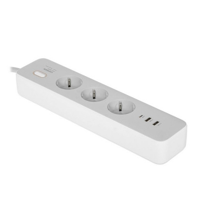 Сетевой фильтр (удлинитель) Ugreen CD286 с розетками и 3 разъемами USB 30W (25357) белый