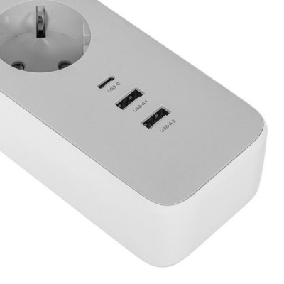 Сетевой фильтр (удлинитель) Ugreen CD286 с розетками и 3 разъемами USB 30W (25357) белый