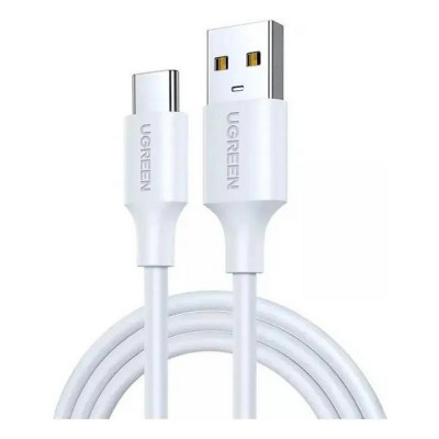 Кабель Ugreen US287 USB-A 2.0 - USB-C Cable Nickel Plating 1 м (60121) White