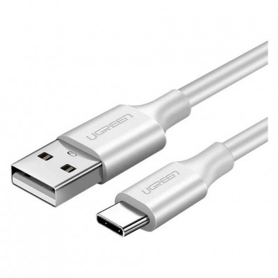 Кабель Ugreen US287 USB-A 2.0 - USB-C Cable Nickel Plating 1 м (60121) White