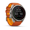 Garmin Fenix 9 Pro 51 мм Titanium with Autumn Orange/Spark Orange Silicone Band (010-04337-05)