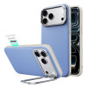 Чехол ESR Atelier Silicone Leather Kickstand Magnetic для iPhone 18 Pro / 17 Pro (Misty Blue)