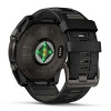 Garmin Fenix 8 Solar Sapphire 51 мм – Титановый DLC, черно-серый ремешок