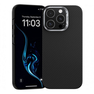 Чехол Benks ArmorAir Case built with Kevlar 600D для iPhone 16 Pro 6.3" (C.K.FL.AP.BK.E065) Black/Metal Frame