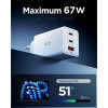 Сетевое зарядное устройство Spigen Essential Wall Charger 67W (ACH08710) White