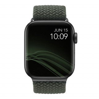 Ремешок Uniq Aspen Strap Braided для Apple Watch 38/40/41 мм (40MM-ASPGRN) зеленый