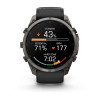 Garmin Fenix 9 Pro 51 мм Carbon Gray DLC Titanium with Black/Pebble Gray Silicone Band (010-04337-15)